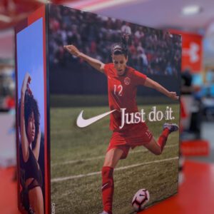 2 inch Printed Fabric Nike Retail Display