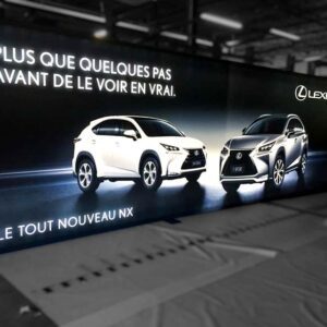 Lexus Canada Backlit 4 inch Indoor Retail Display