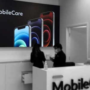 Mobile Care 4 inch Lit Sign