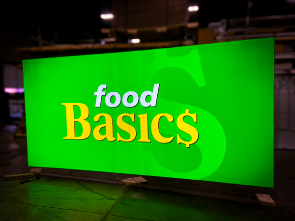 Food Basics Suspended Lightbox