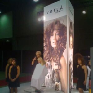 2 inch Printed Fabric Lit Retail Display