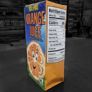 Custom Shape Display - Juice Box