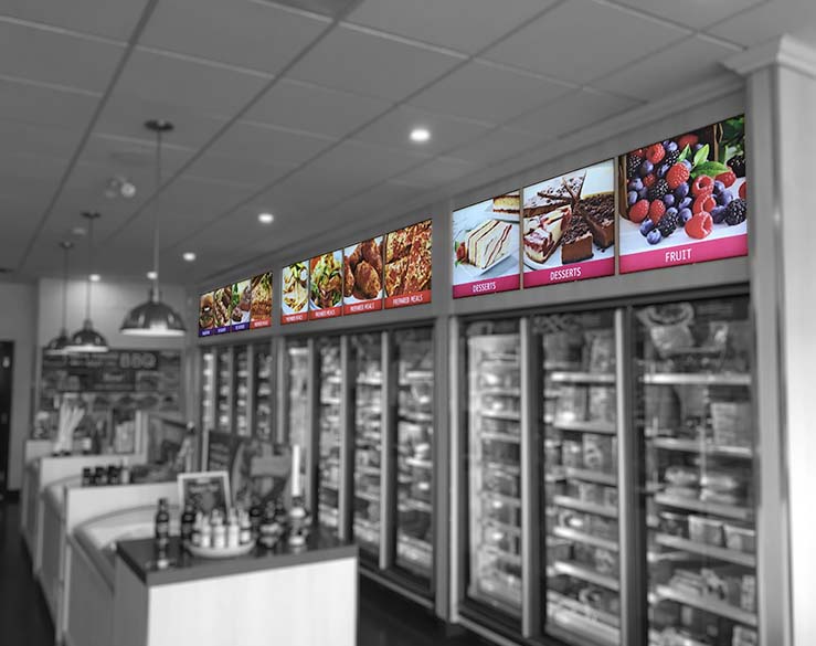 Lit 2inch SEG Indoor Retail Display