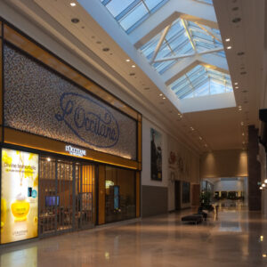 L'Occitane Storefront lit sign in mall